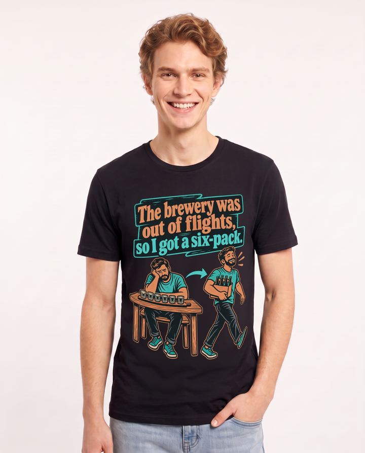 Beer Black T-Shirt for Men – Everyday Expression Graphic Tee product image 3