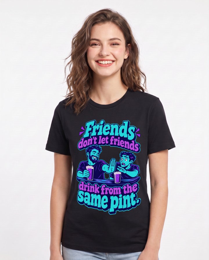 Beer Black T-Shirt for Women – Everyday Expression Graphic Tee product image 3