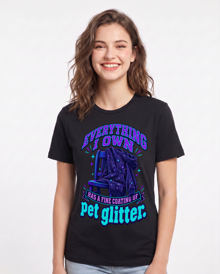 Cat Lover Black T-Shirt for Women – Everyday Expression Graphic Tee product image 3