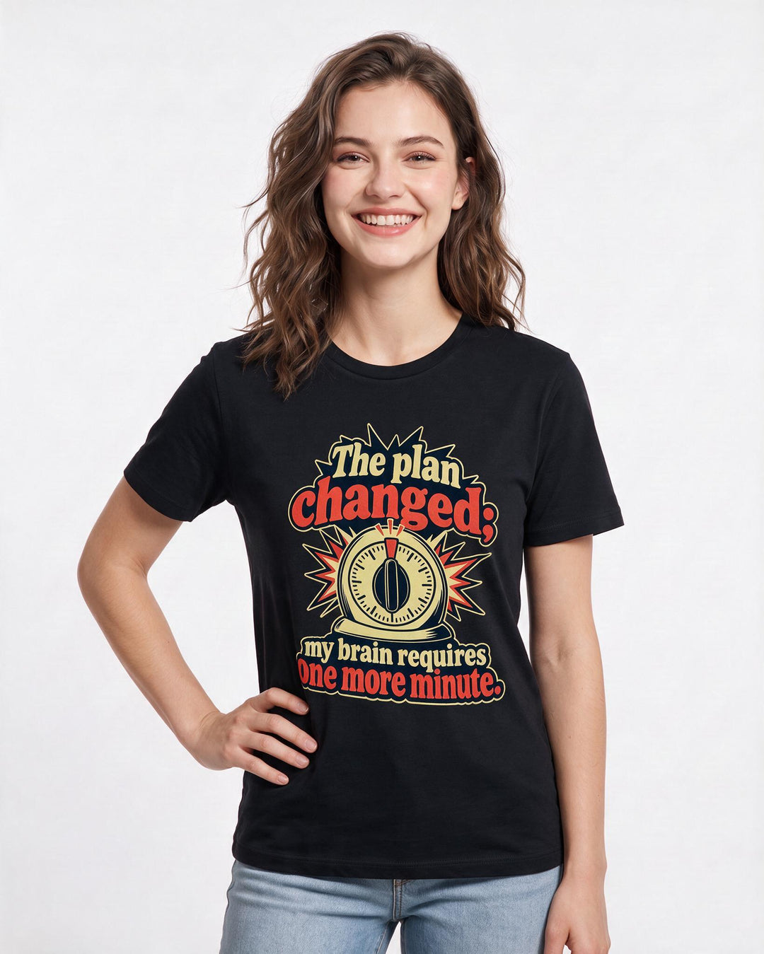 Neurodiversity Black T-Shirt for Women – Everyday Expression Graphic Tee product image 1