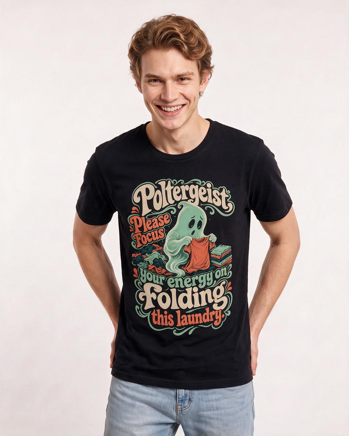 Halloween Black T-Shirt for Men – Halloween Theme Graphic Tee product image 1
