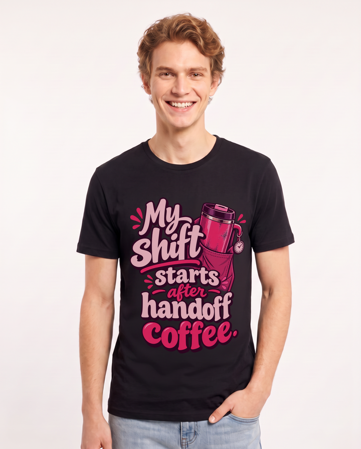 Nurse Black T-Shirt for Men – Nursing Life Graphic Tee product image 3