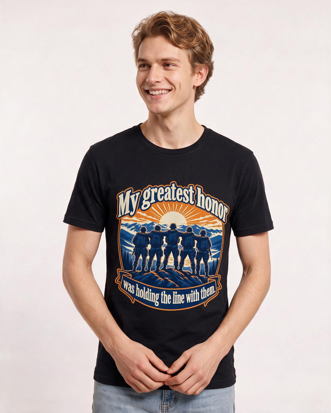 Veteran Black T-Shirt for Men – Everyday Expression Graphic Tee product image 1
