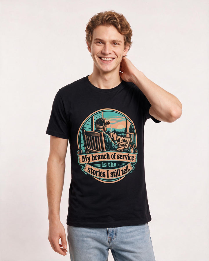 Veteran Black T-Shirt for Men – Everyday Expression Graphic Tee product image 1