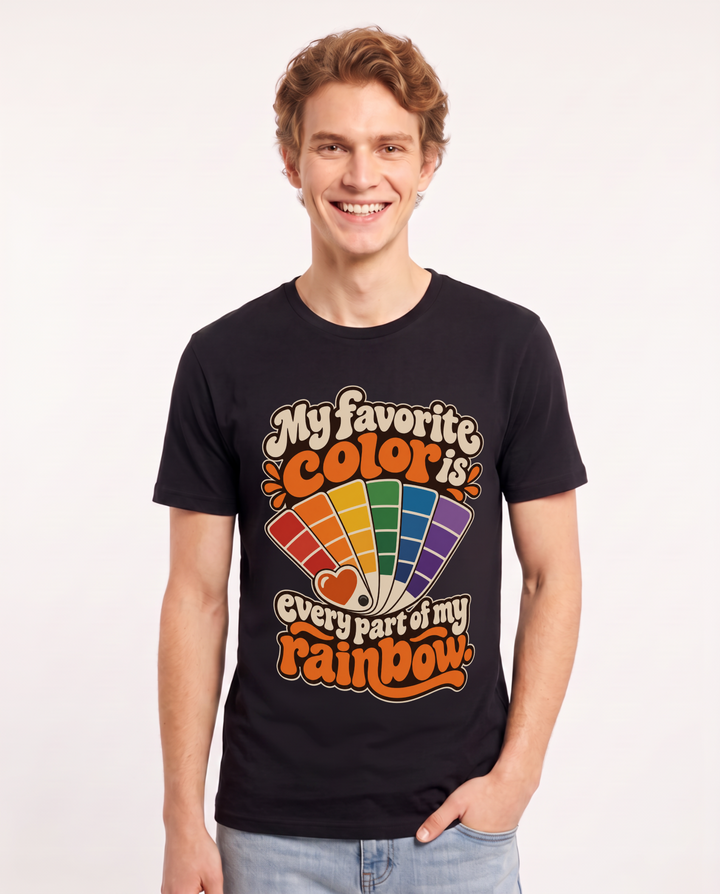 Pride Black T-Shirt for Men – Everyday Expression Graphic Tee product image 3