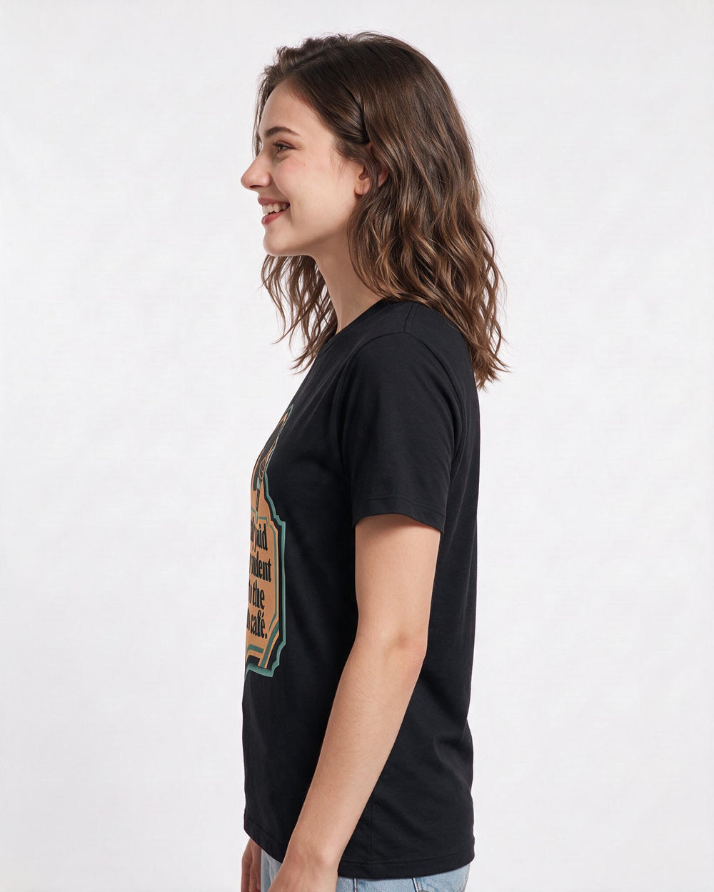 Graduation Gift Women's Black T-Shirt - Finally paid off my student product image 2