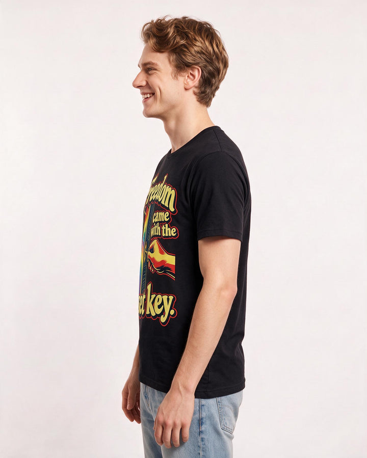 Pride Black T-Shirt for Men – Everyday Expression Graphic Tee product image 2