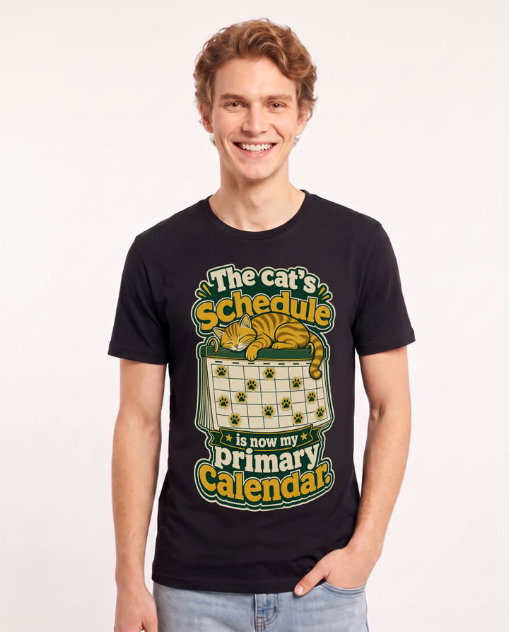 Cat Lover Black T-Shirt for Men – Everyday Expression Graphic Tee product image 3