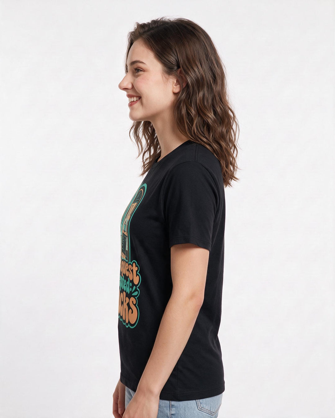 Gaming Black T-Shirt for Women – Game Night Graphic Tee product image 2