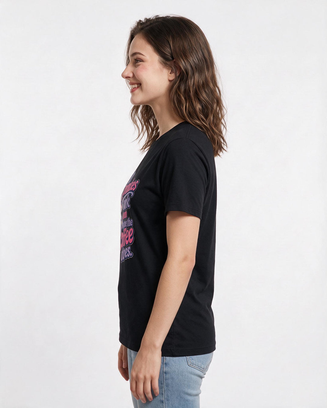 Christian Faith Black T-Shirt for Women – Everyday Expression Graphic Tee product image 2