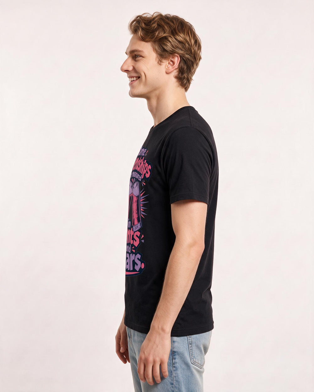 Beer Black T-Shirt for Men – Everyday Expression Graphic Tee product image 2