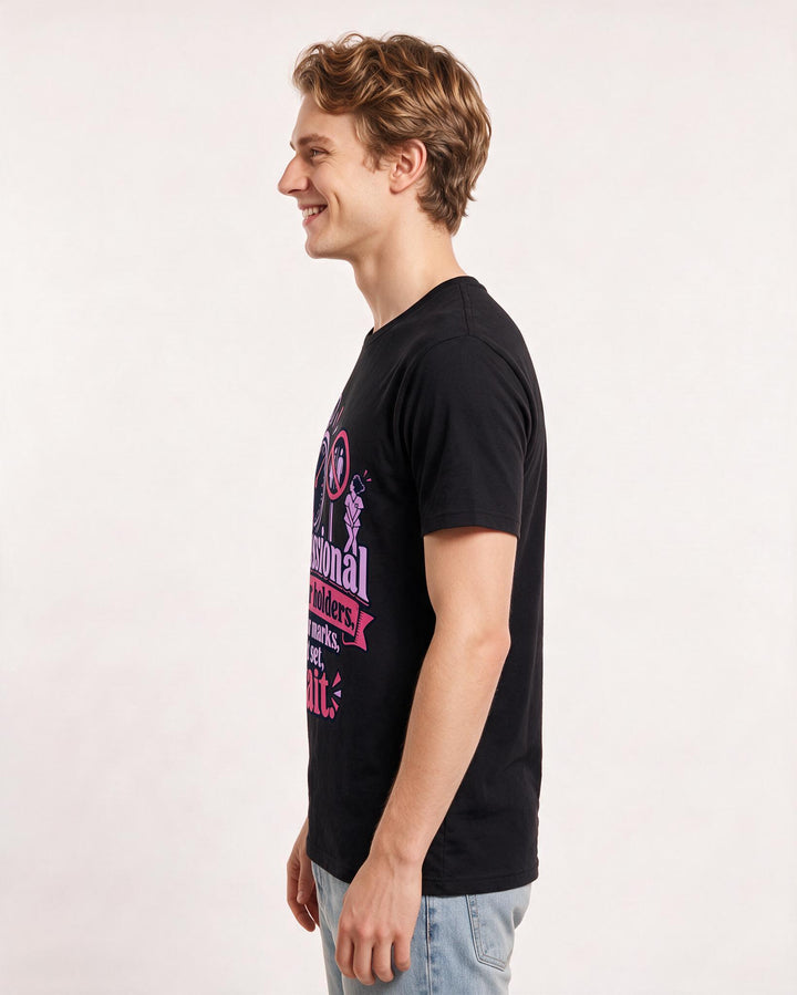 Nurse Black T-Shirt for Men – Nursing Life Graphic Tee product image 2