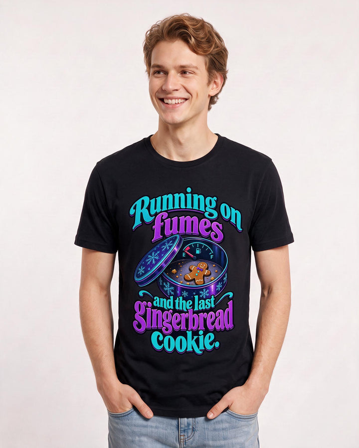 Christmas Black T-Shirt for Men – Holiday Theme Graphic Tee product image 1