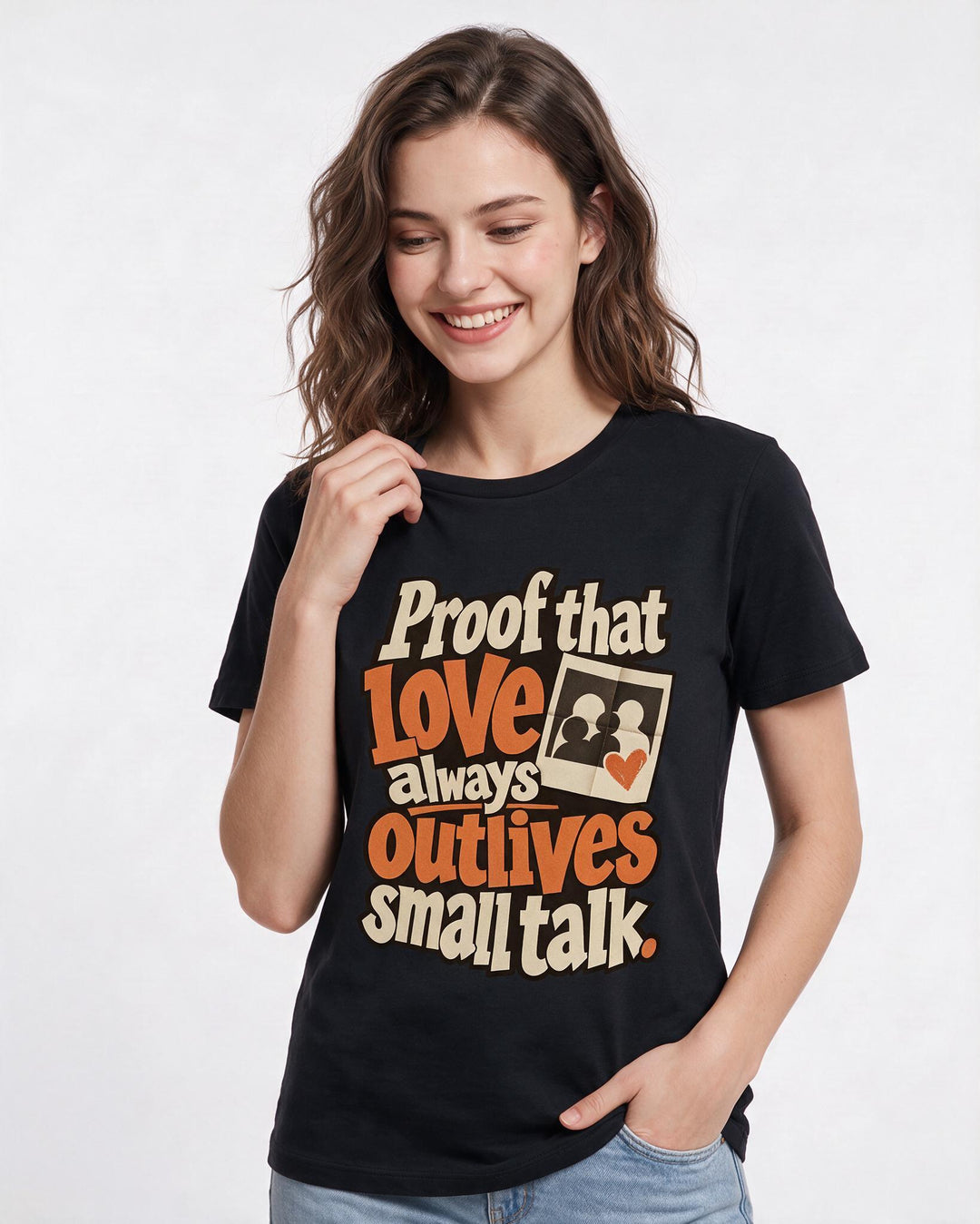 Pride Black T-Shirt for Women – Everyday Expression Graphic Tee product image 1