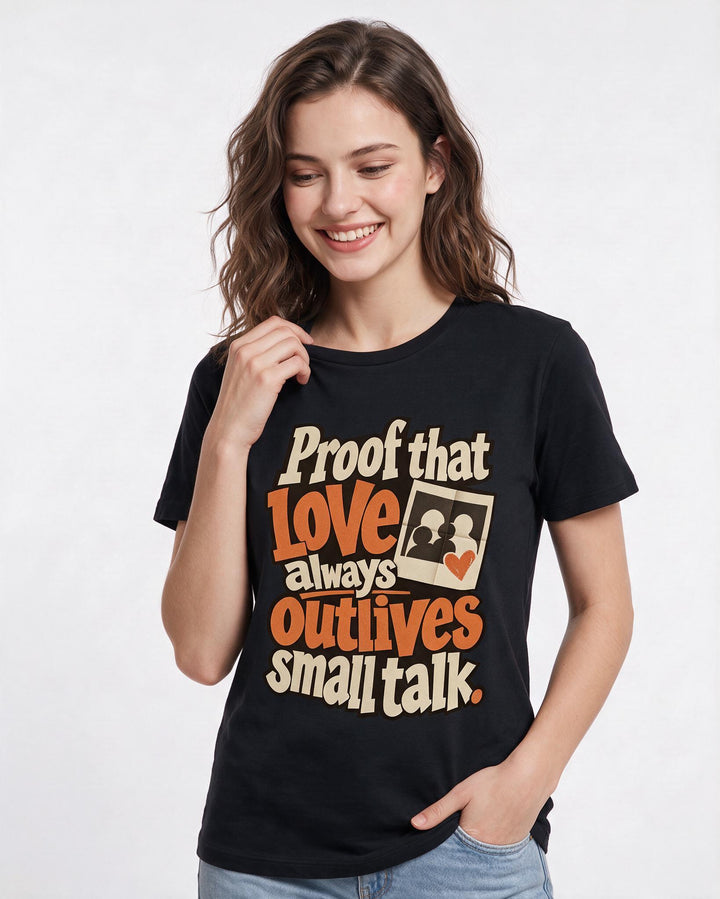 Pride Black T-Shirt for Women – Everyday Expression Graphic Tee product image 1