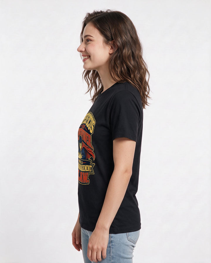 Neurodiversity Black T-Shirt for Women – Everyday Expression Graphic Tee product image 2