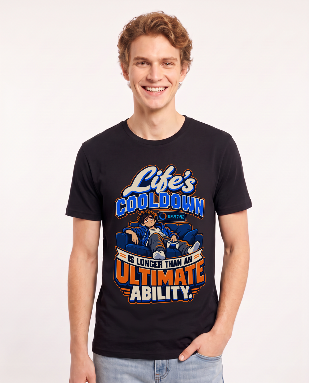Gaming Black T-Shirt for Men – Game Night Graphic Tee product image 3