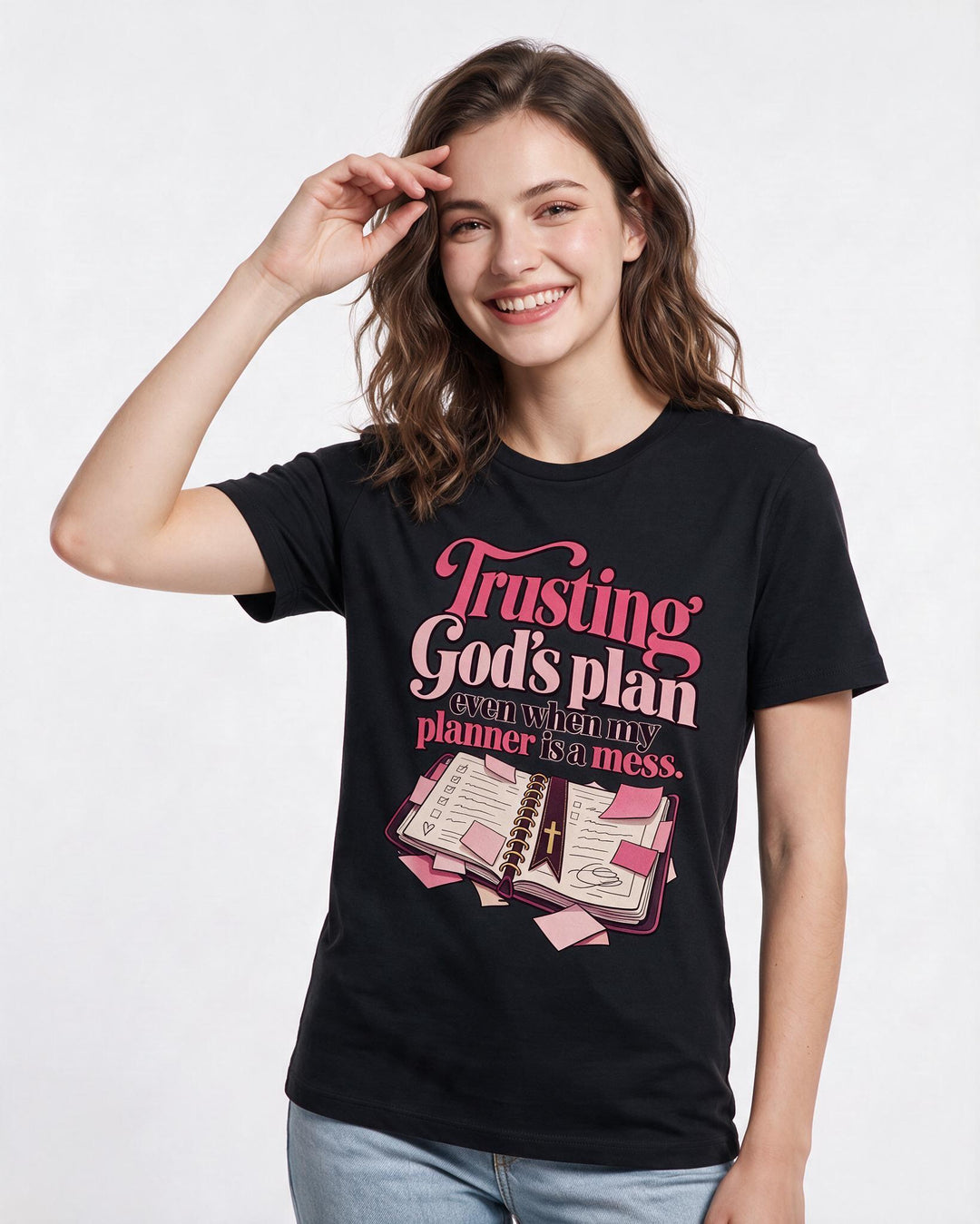 Christian Faith Black T-Shirt for Women – Everyday Expression Graphic Tee product image 1