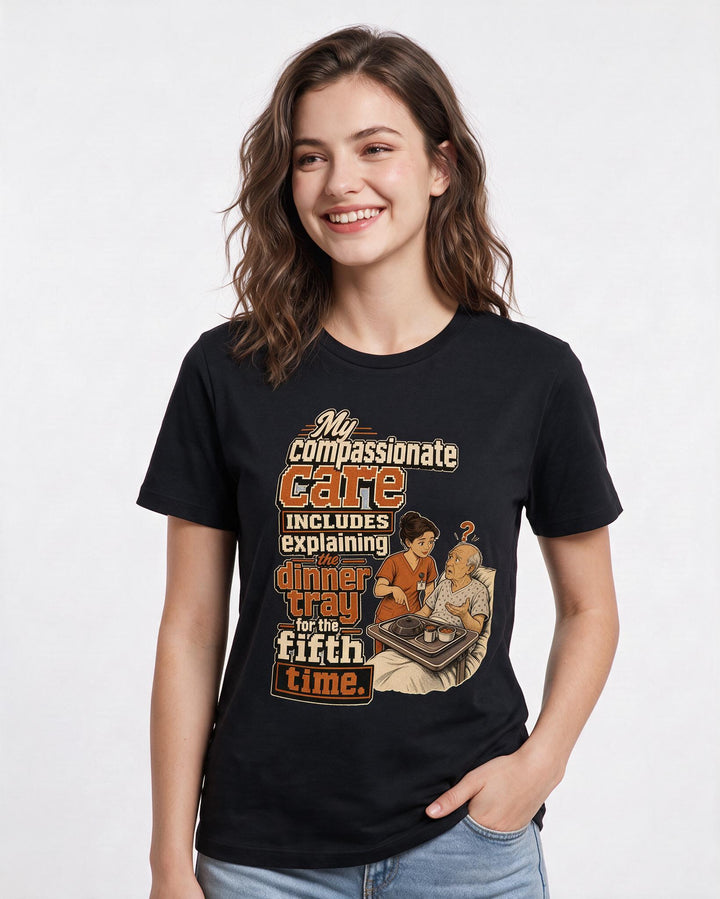 Nurse Black T-Shirt for Women – Nursing Life Graphic Tee product image 3