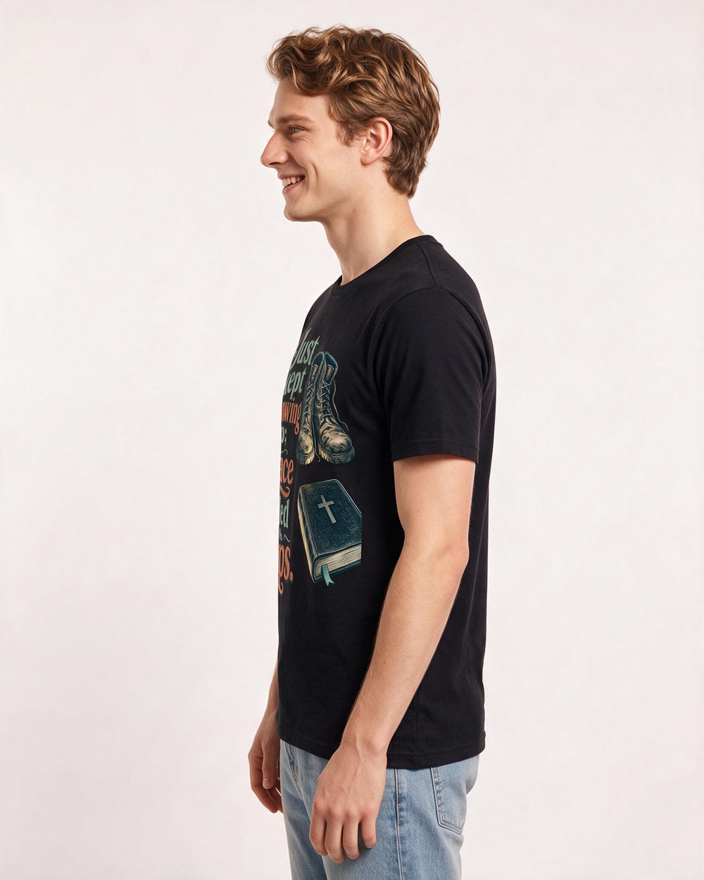 Christian Faith Black T-Shirt for Men – Everyday Expression Graphic Tee product image 2