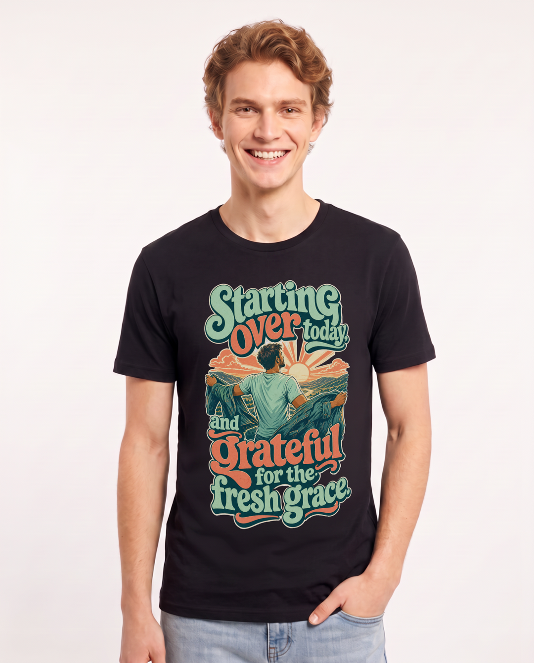 Christian Faith Black T-Shirt for Men – Everyday Expression Graphic Tee product image 3