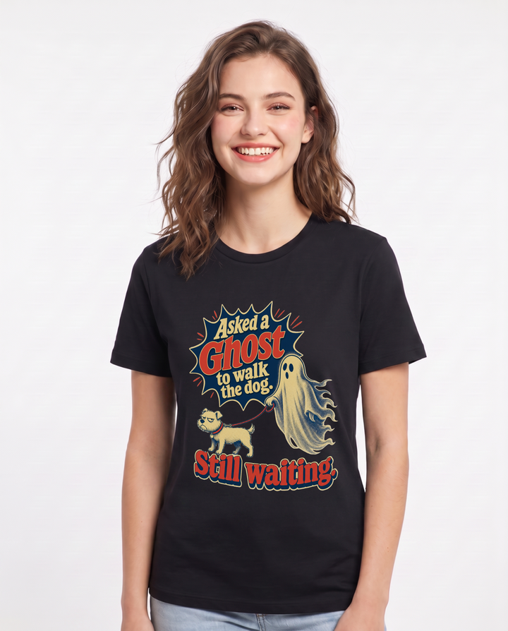 Halloween Black T-Shirt for Women – Halloween Theme Graphic Tee product image 1