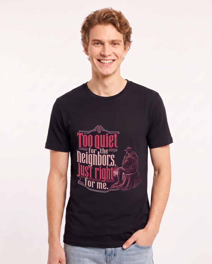 Hunting Black T-Shirt for Men – Everyday Expression Graphic Tee product image 3