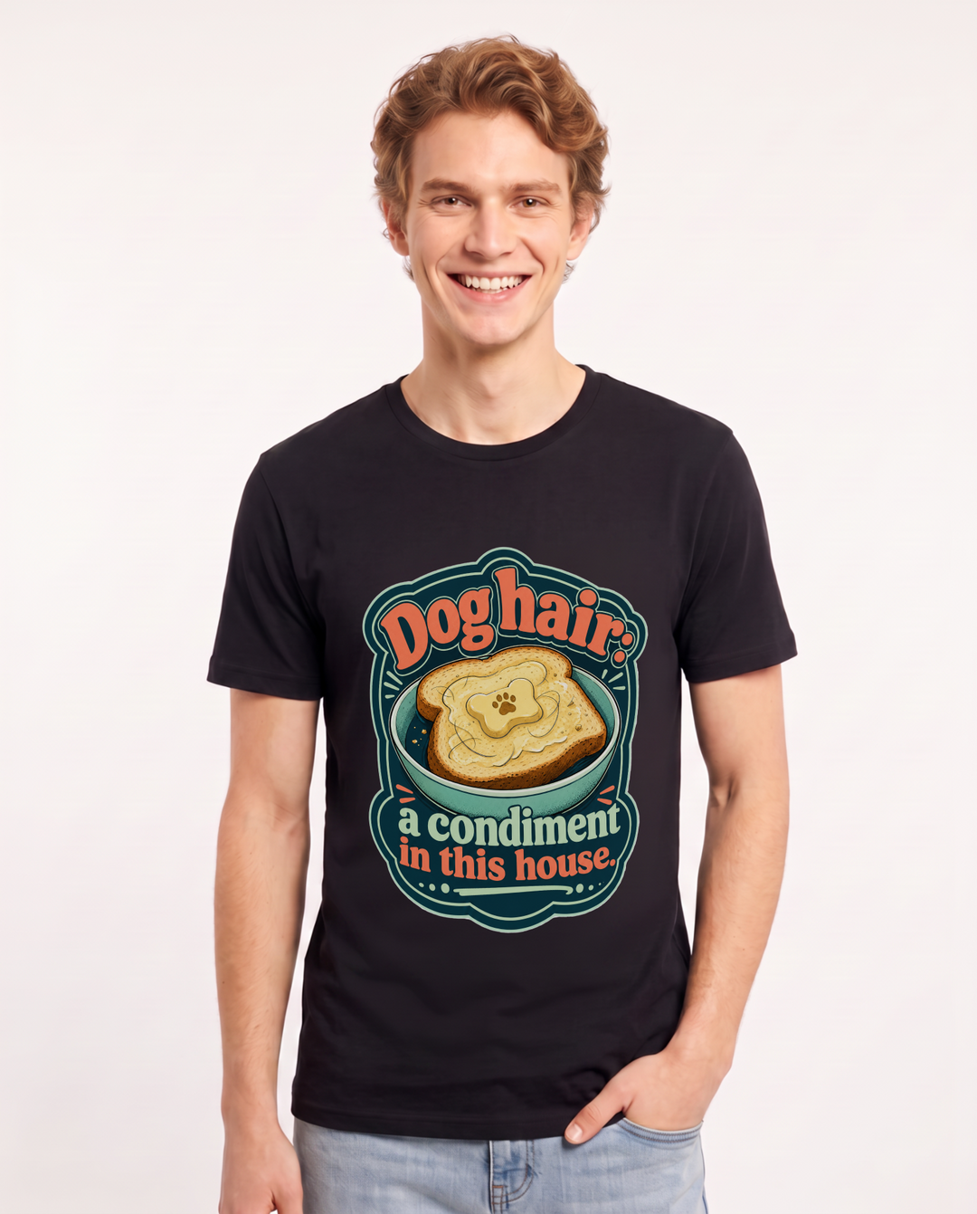 Cat Lover Black T-Shirt for Men – Everyday Expression Graphic Tee product image 3