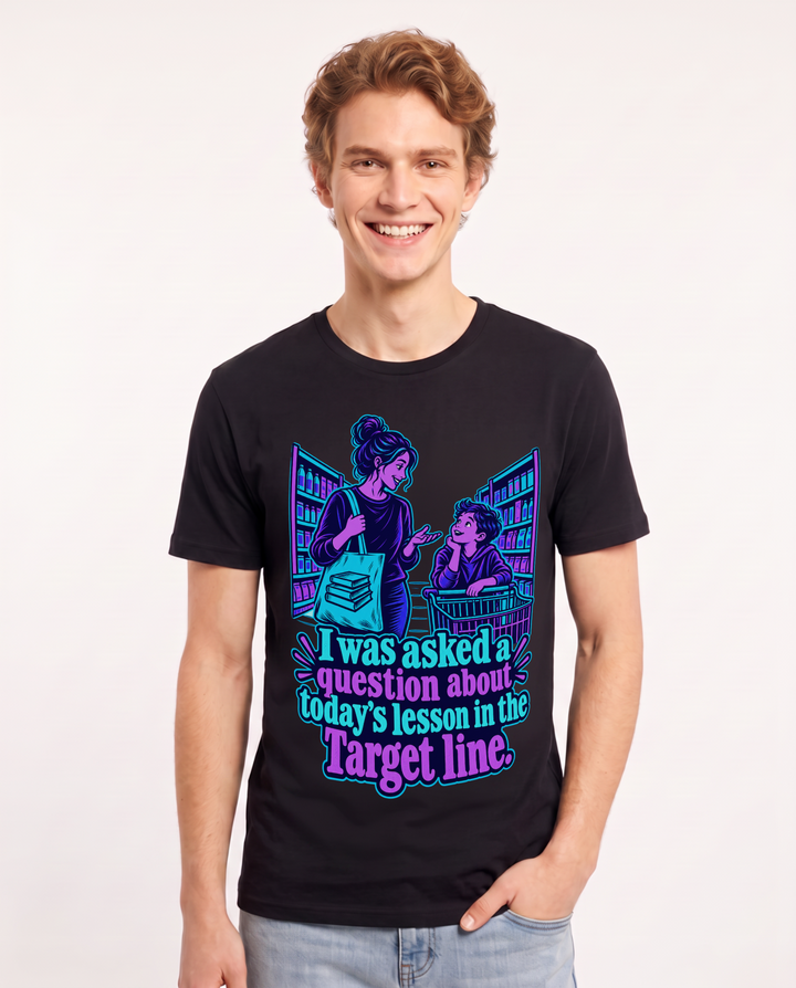 Teacher Black T-Shirt for Men – Everyday Expression Graphic Tee product image 3
