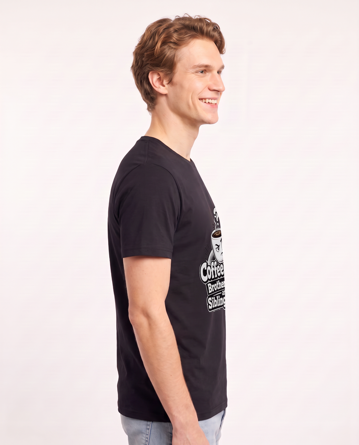 Coffee Judge: Brother-in-Law and Sibling-in-Law Men's Black T-Shirt product image 3