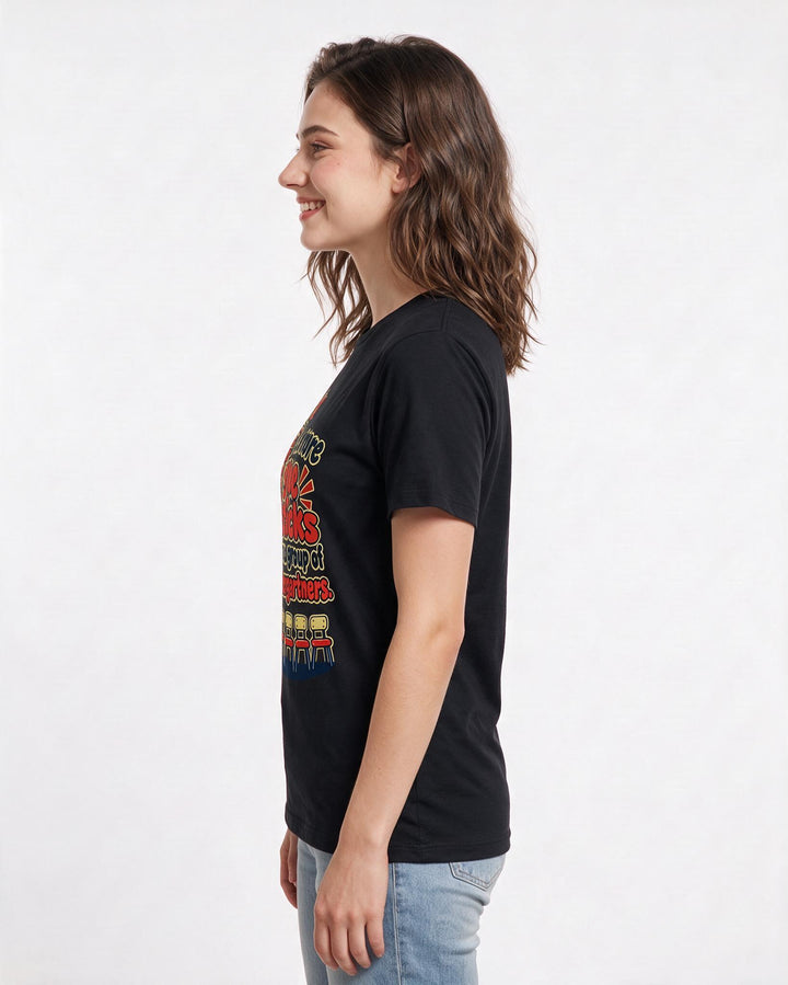 Teacher Black T-Shirt for Women – Everyday Expression Graphic Tee product image 2