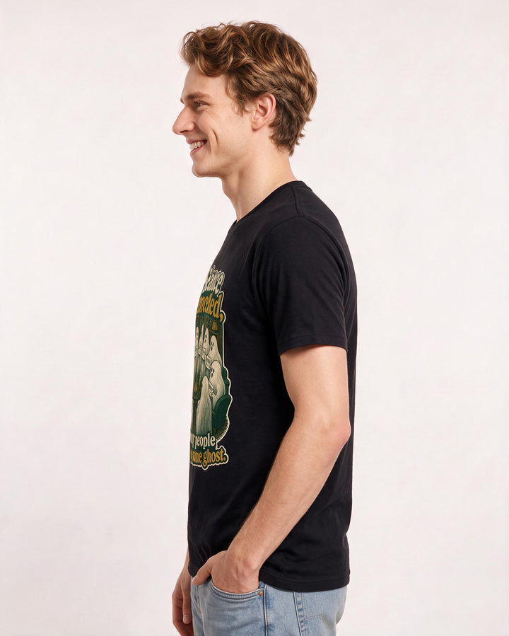 Halloween Black T-Shirt for Men – Halloween Theme Graphic Tee product image 2