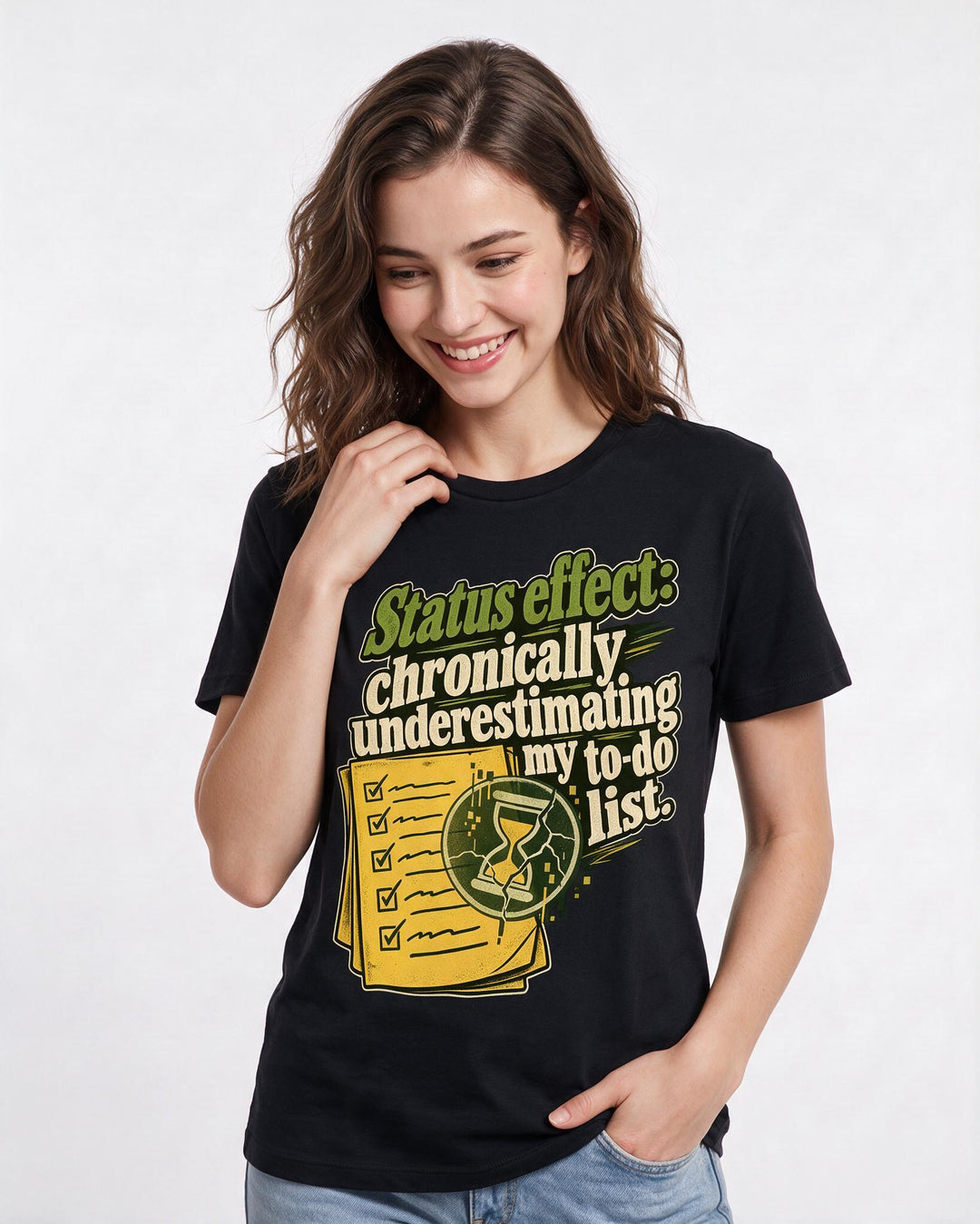 Gaming Black T-Shirt for Women – Game Night Graphic Tee product image 1