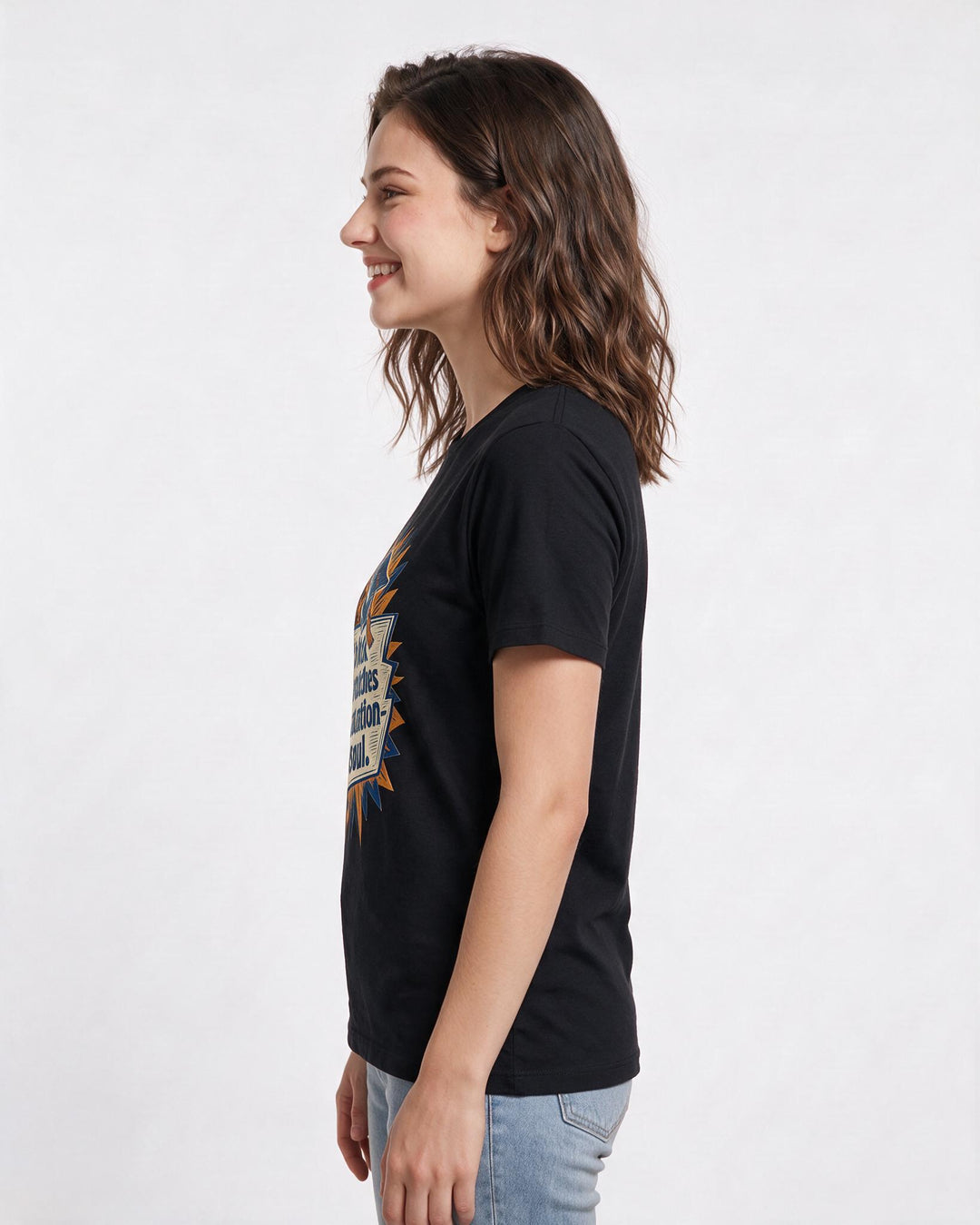 Graduation Gift Women's Black T-Shirt - This black shirt matches my product image 2
