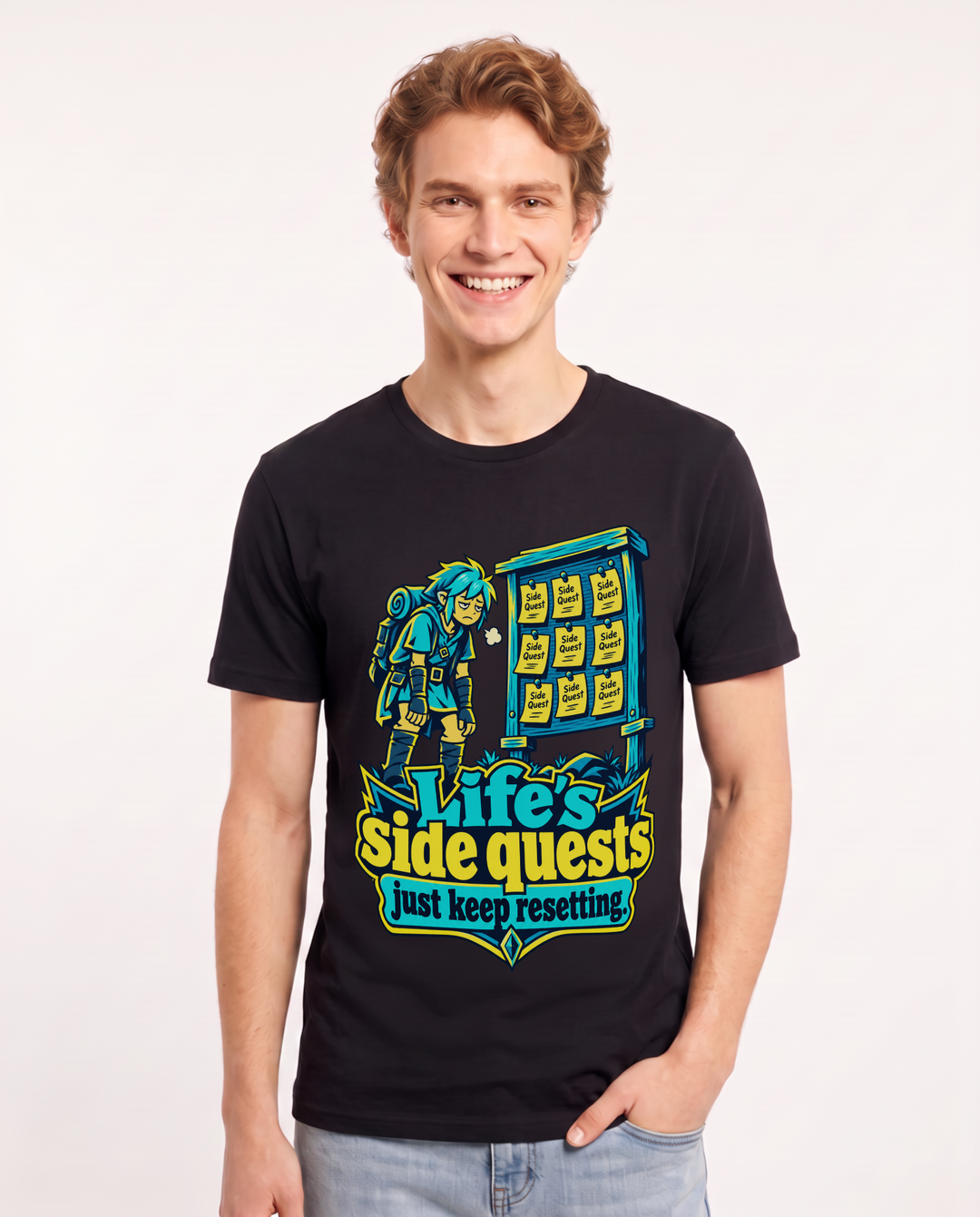 Gaming Black T-Shirt for Men – Game Night Graphic Tee product image 3