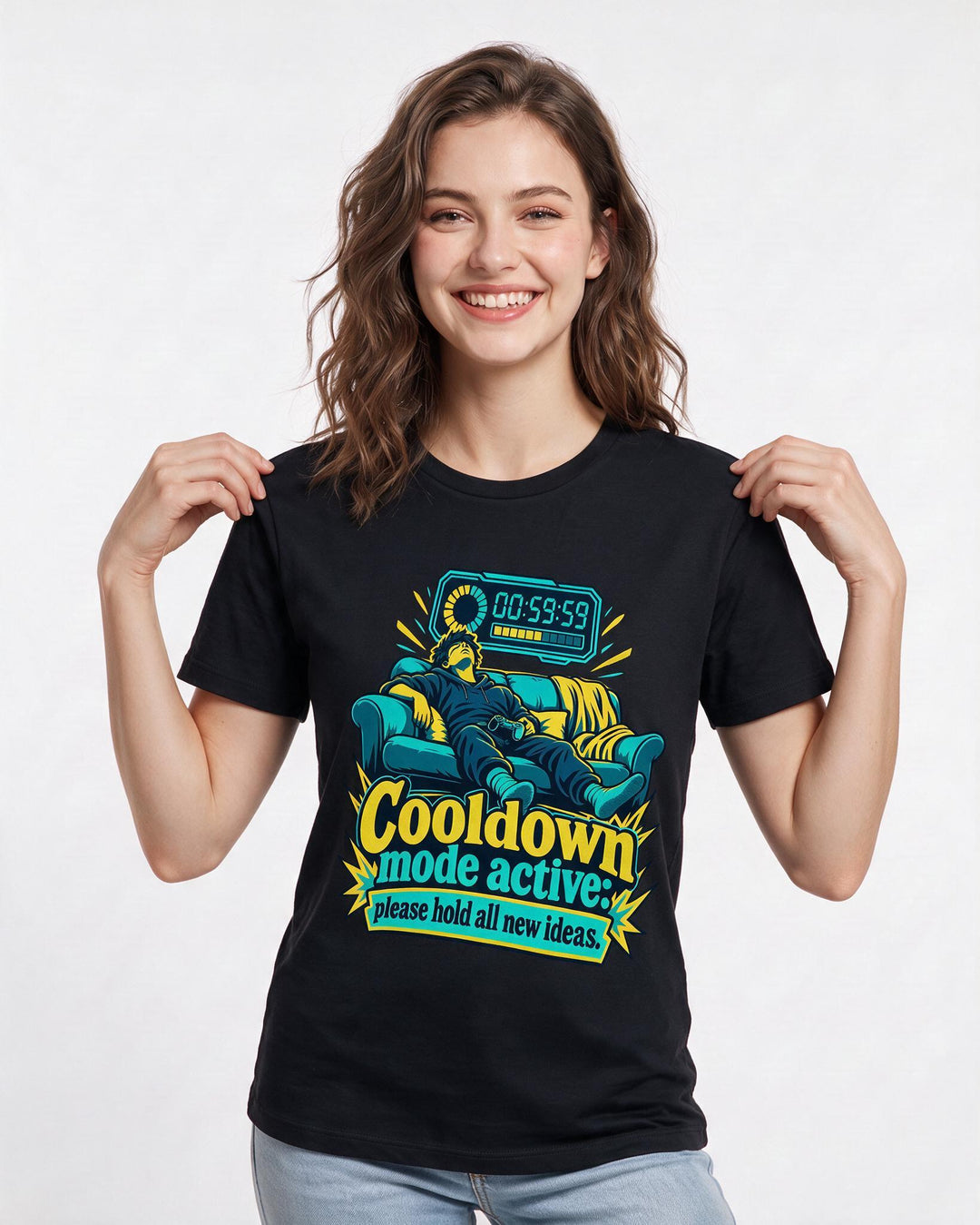 Gaming Black T-Shirt for Women – Game Night Graphic Tee product image 1