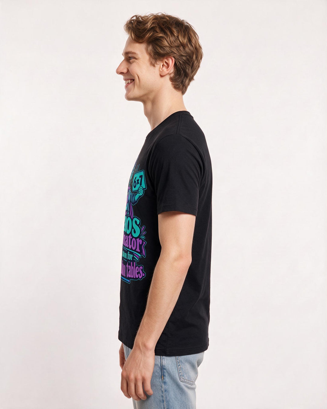 Teacher Black T-Shirt for Men – Everyday Expression Graphic Tee product image 2