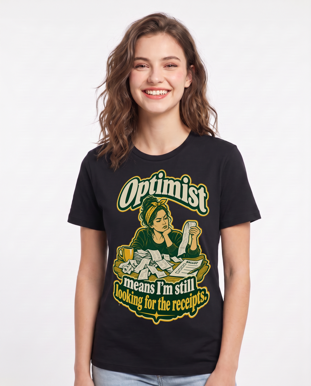 Political Statement Black T-Shirt for Women – Everyday Expression Graphic Tee product image 3