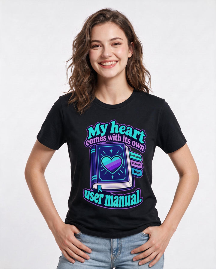 Pride Black T-Shirt for Women – Everyday Expression Graphic Tee product image 1