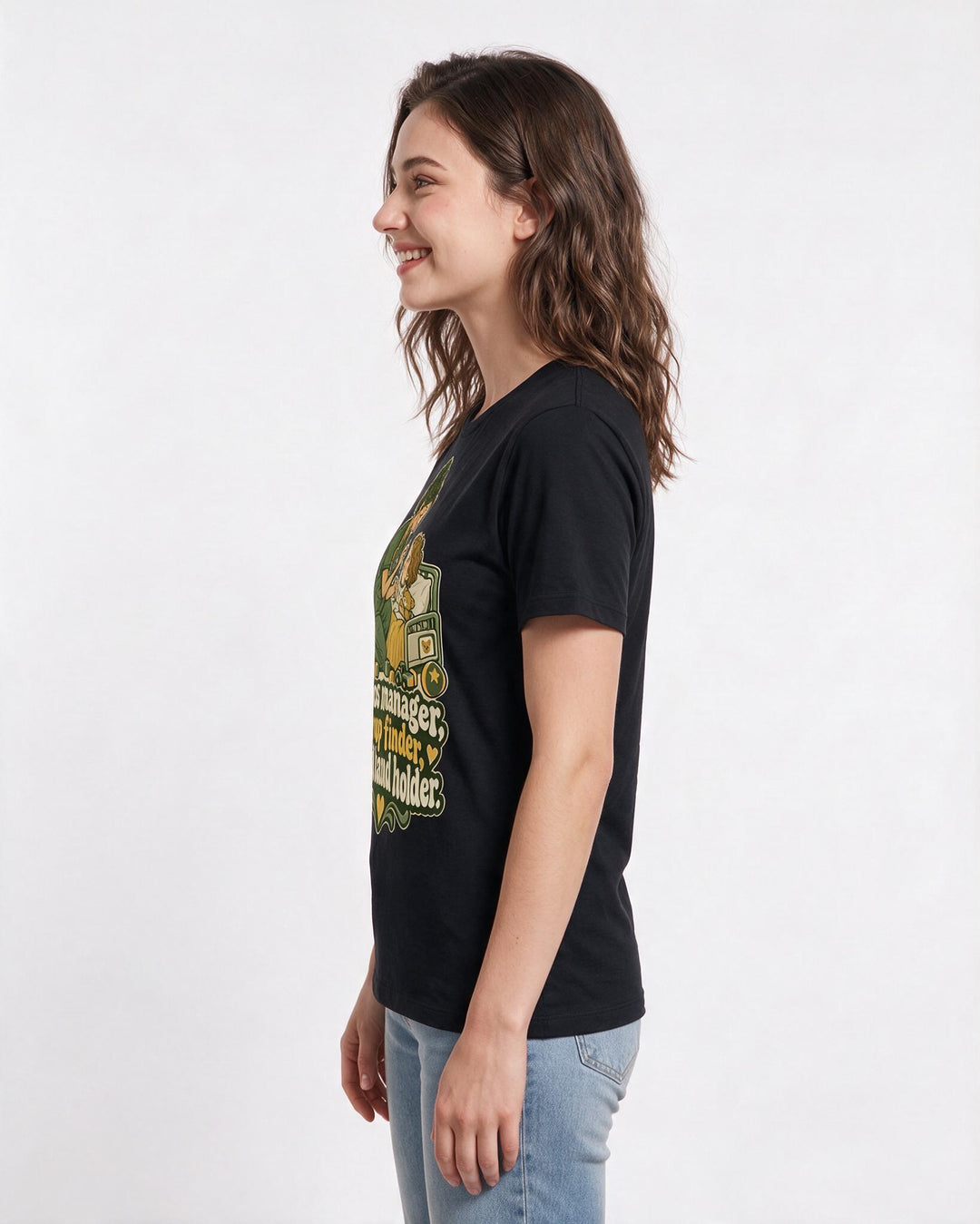 Nurse Black T-Shirt for Women – Nursing Life Graphic Tee product image 2