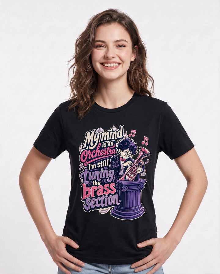 Neurodiversity Black T-Shirt for Women – Everyday Expression Graphic Tee product image 1