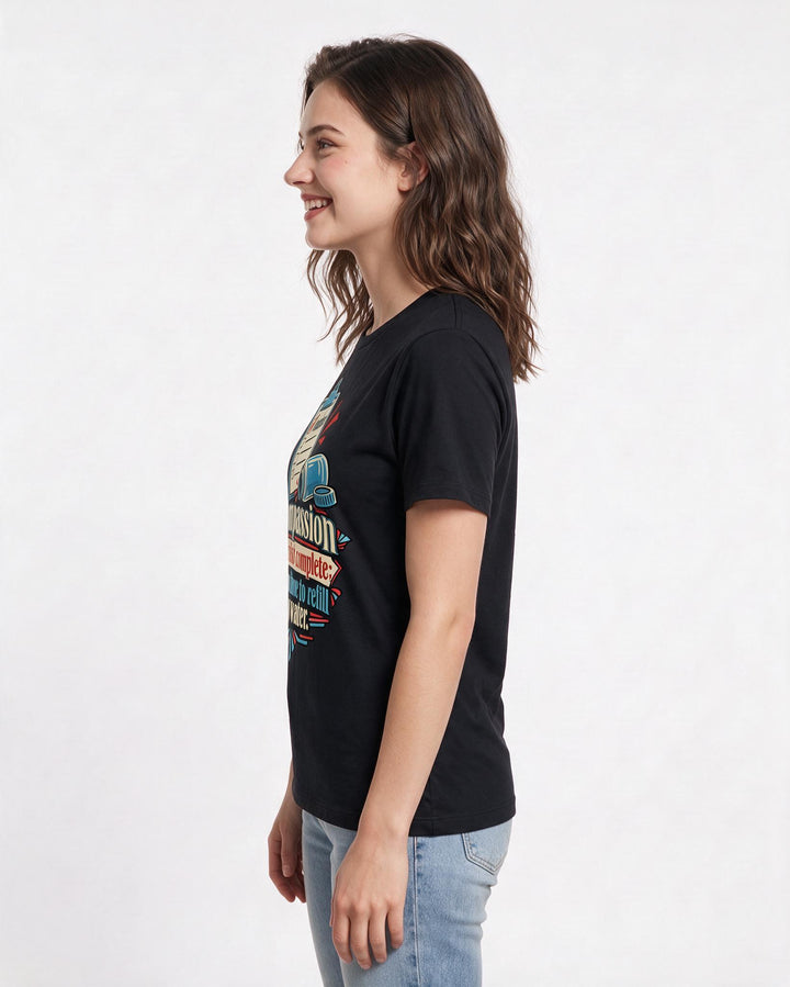 Nurse Black T-Shirt for Women – Nursing Life Graphic Tee product image 2