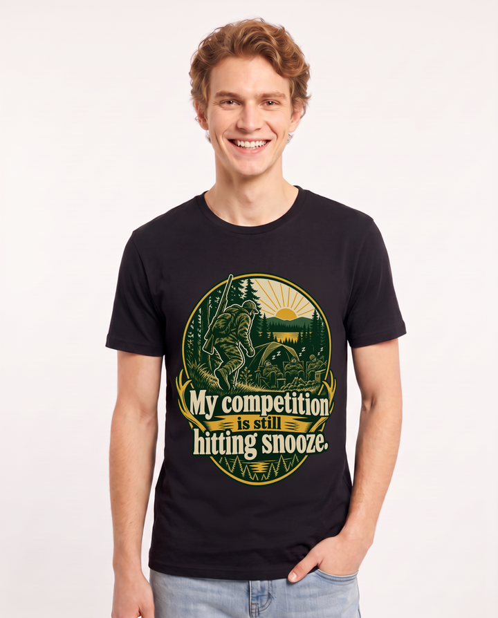 Hunting Black T-Shirt for Men – Everyday Expression Graphic Tee product image 3