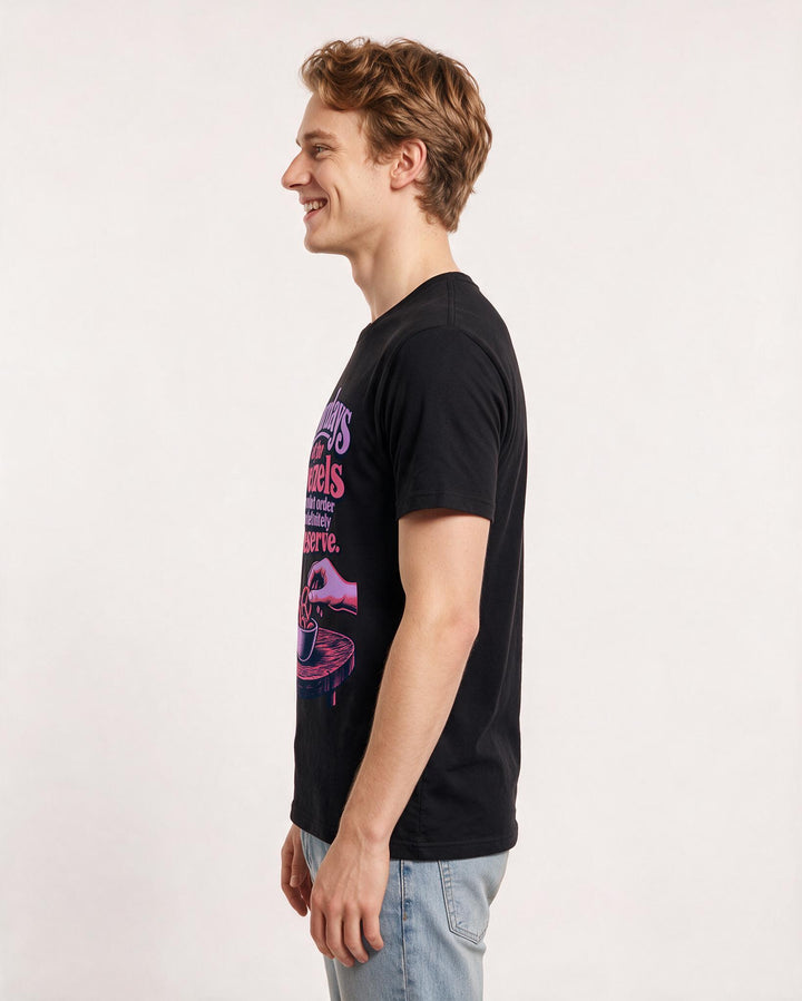 Beer Black T-Shirt for Men – Everyday Expression Graphic Tee product image 2