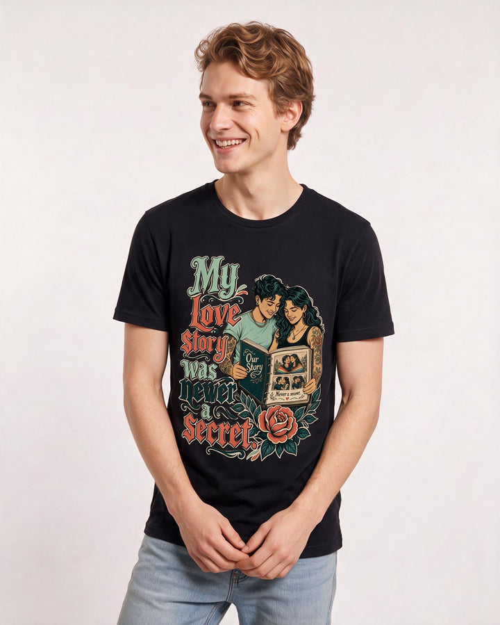 Pride Black T-Shirt for Men – Everyday Expression Graphic Tee product image 1