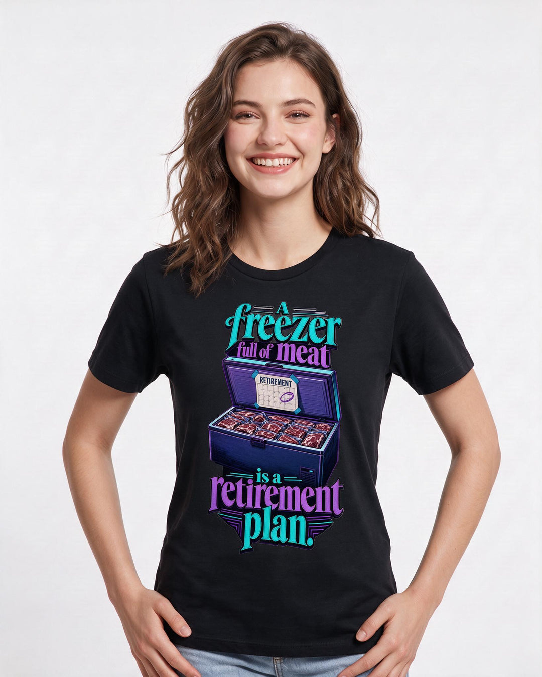 Hunting Black T-Shirt for Women – Everyday Expression Graphic Tee product image 1