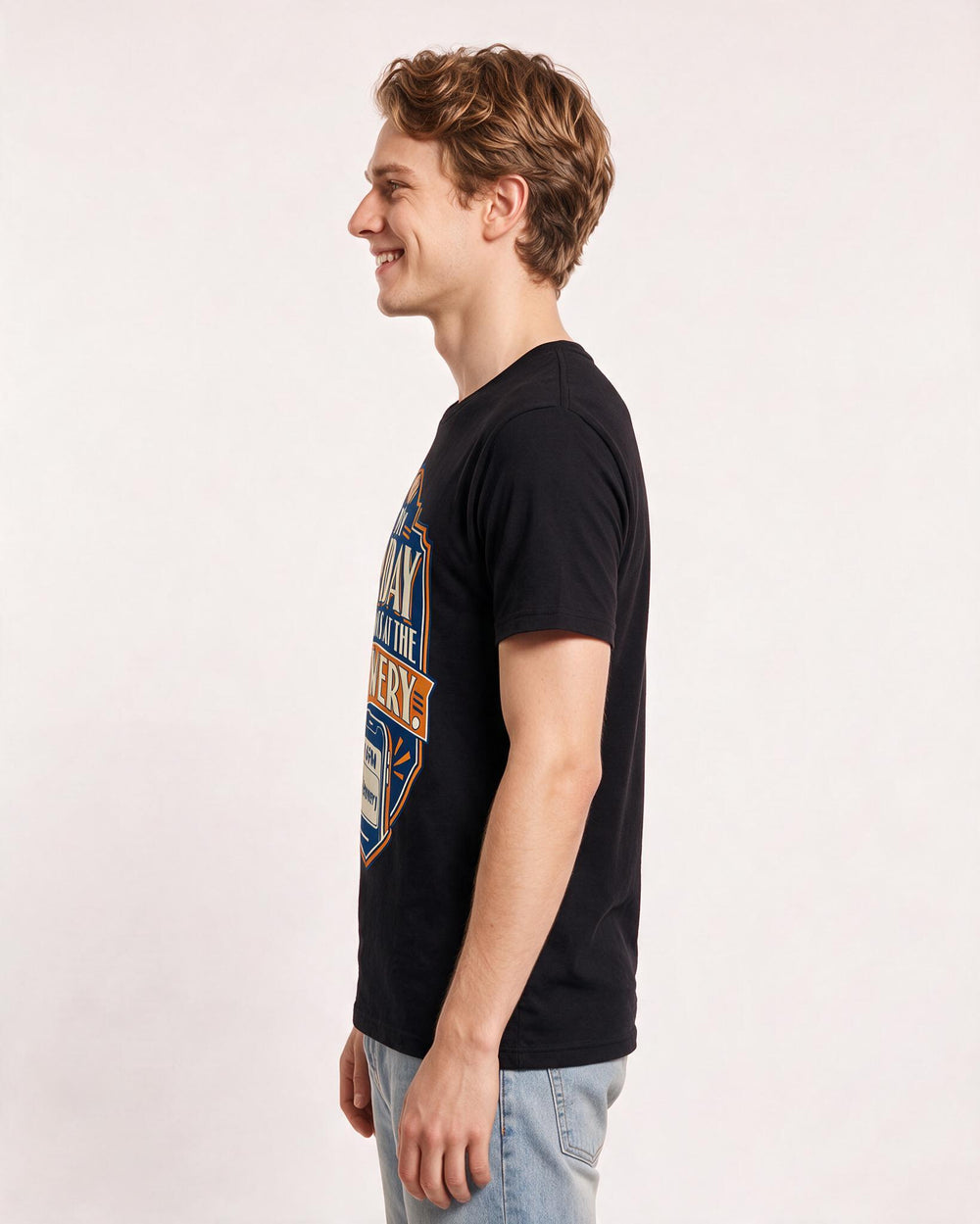 Beer Black T-Shirt for Men – Everyday Expression Graphic Tee product image 2