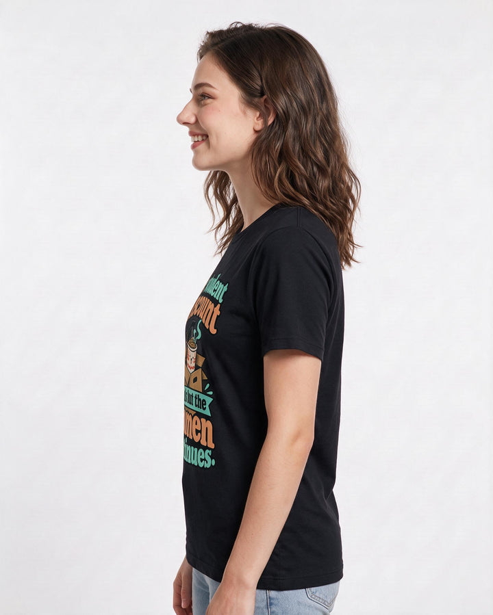 Graduation Black T-Shirt for Women – Everyday Expression Graphic Tee product image 2