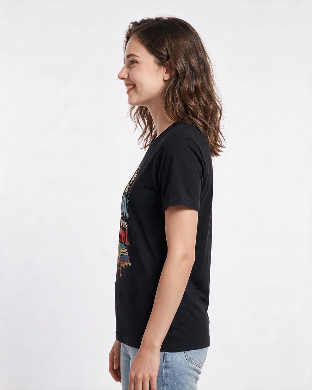 Pride Women's Black T-Shirt – My love language is rainbow, my life product image 2