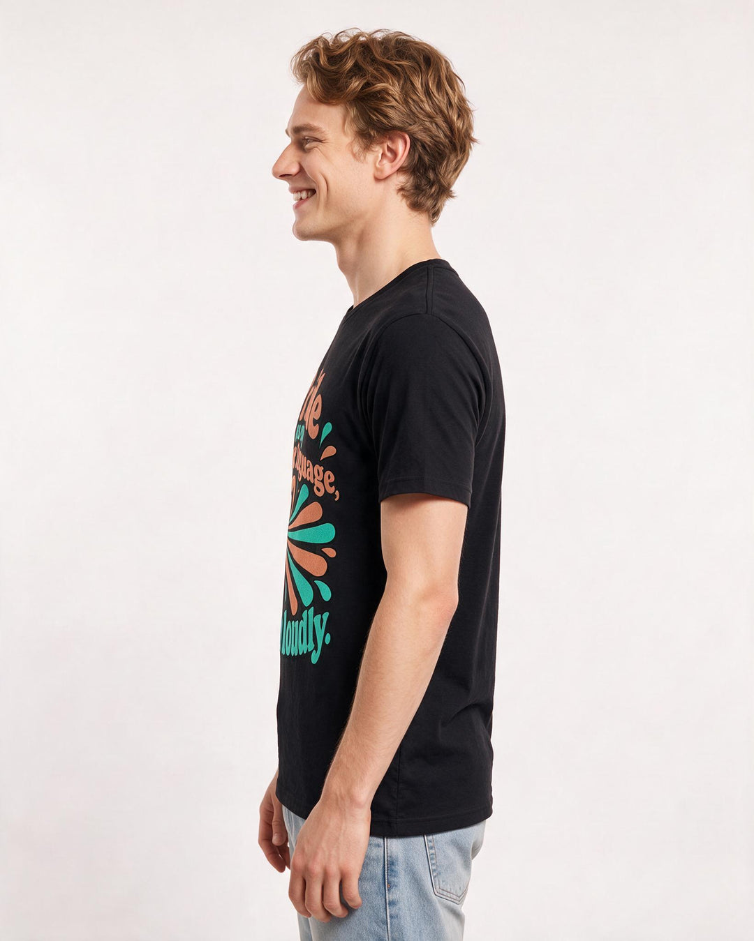 Pride Black T-Shirt for Men – Everyday Expression Graphic Tee product image 2